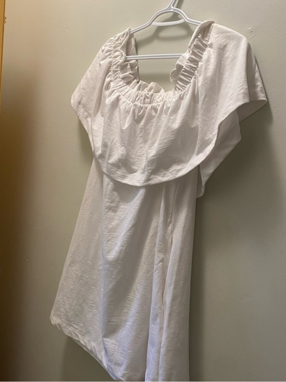 H&M White Off-Shoulder Ruffle Mini Dress - Picture 5 of 9